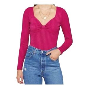 Heatherly Pink bodysuit size XL NWT